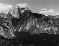 Half Dome, Clouds, Yosemite NP, CA