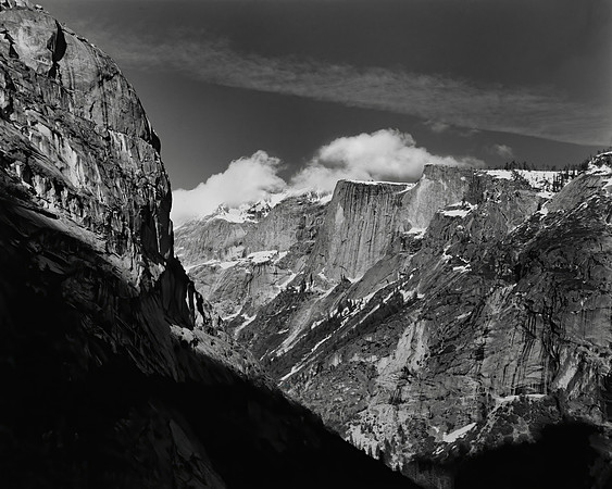 Quarter Domes and Clouds Rest, from Snow Creek Trail, Yosemite NP